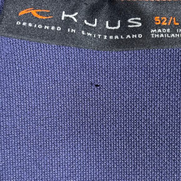 KJUS Navy Blue Stoke CL Polo Pique SS Shirt Men’s Size 52/L - Picture 5 of 6